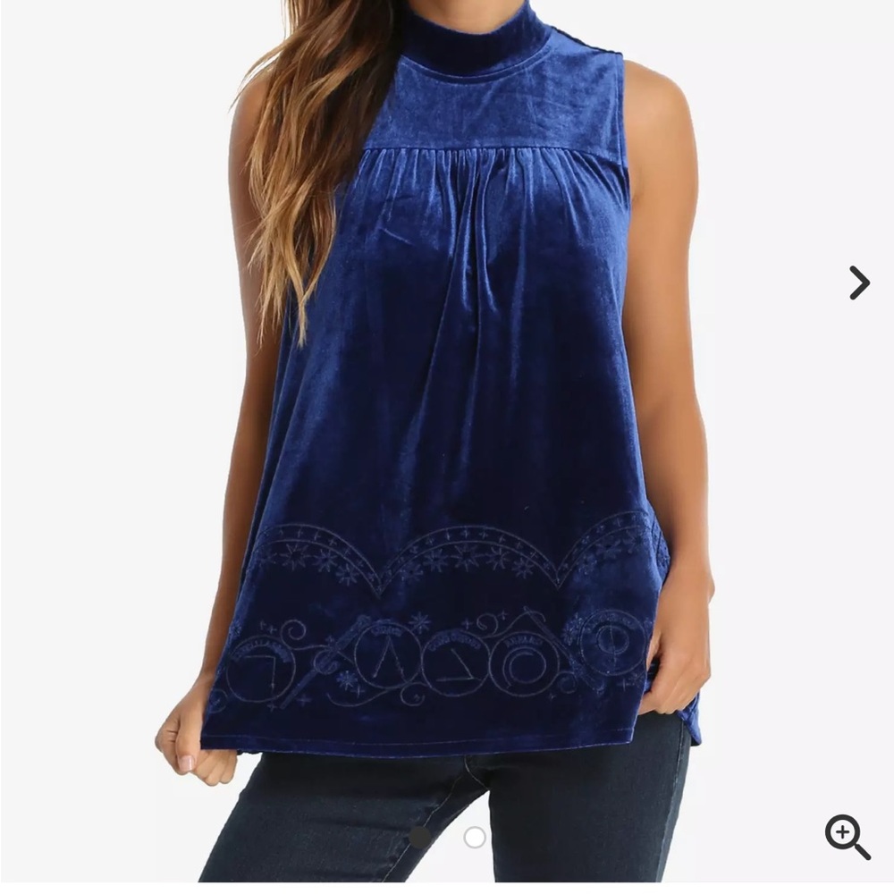 Harry Potter Velvet Sleeveless Top